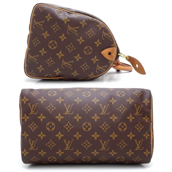LOUIS VUITTON Louis Vuitton Monogram Speedy 30 M41526 Handbag Brown 351730 - Picture 2 of 10